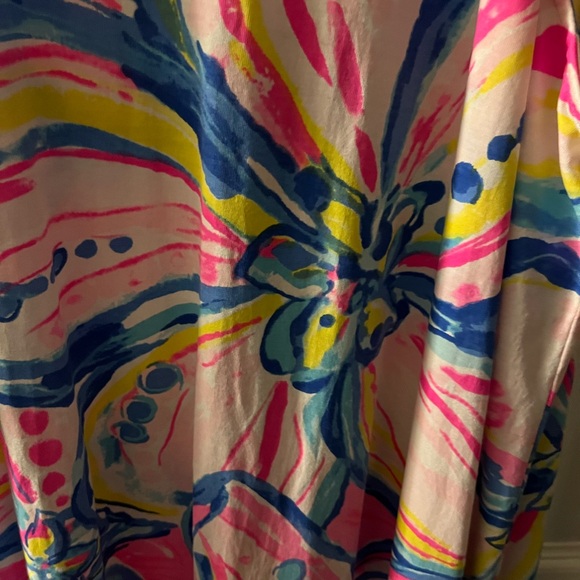 Lilly Pulitzer Sunset The Sunny Side Margot size large pink floral dress - Picture 5 of 5